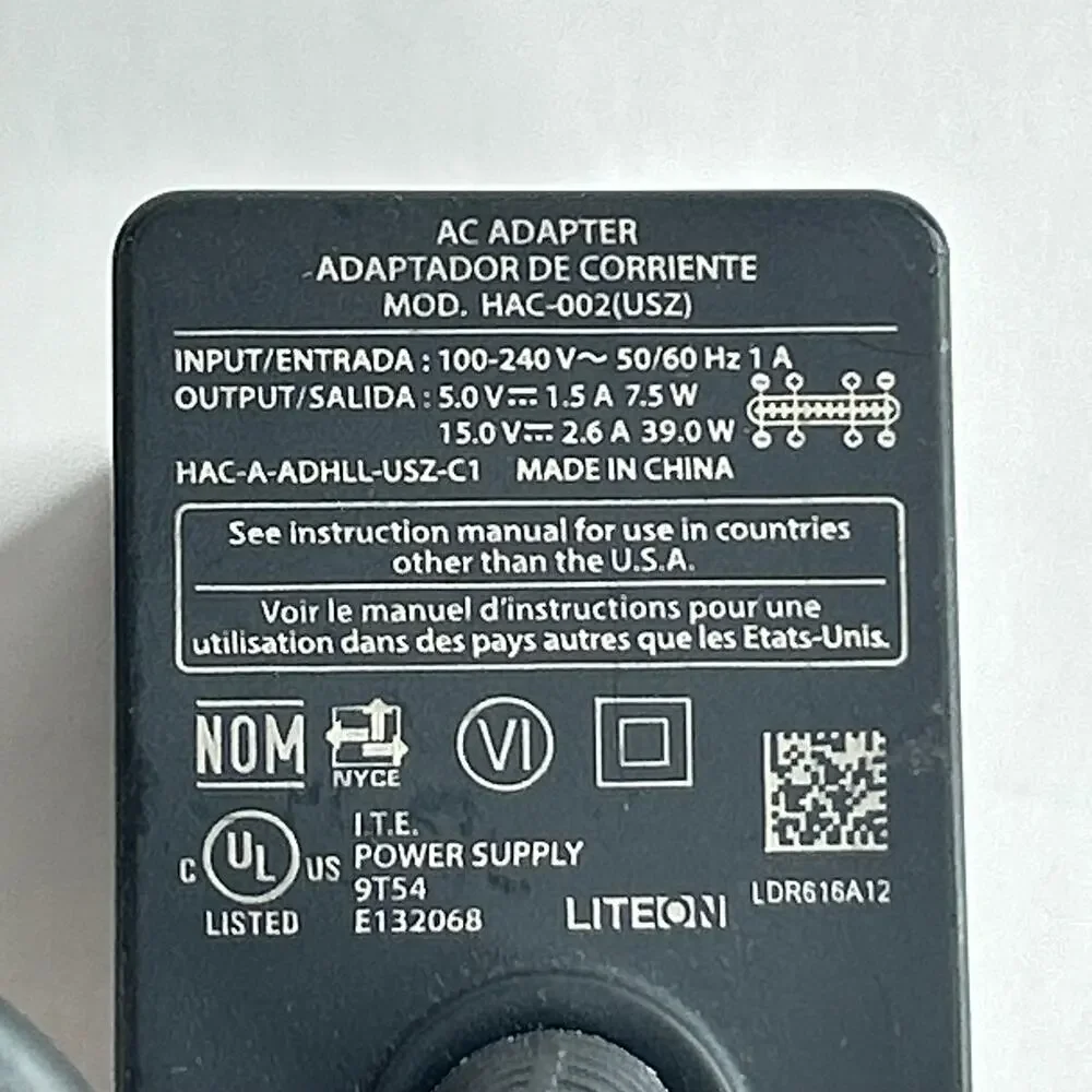 Nintendo Switch Dock HAC-007 and Power Supply HAC-002